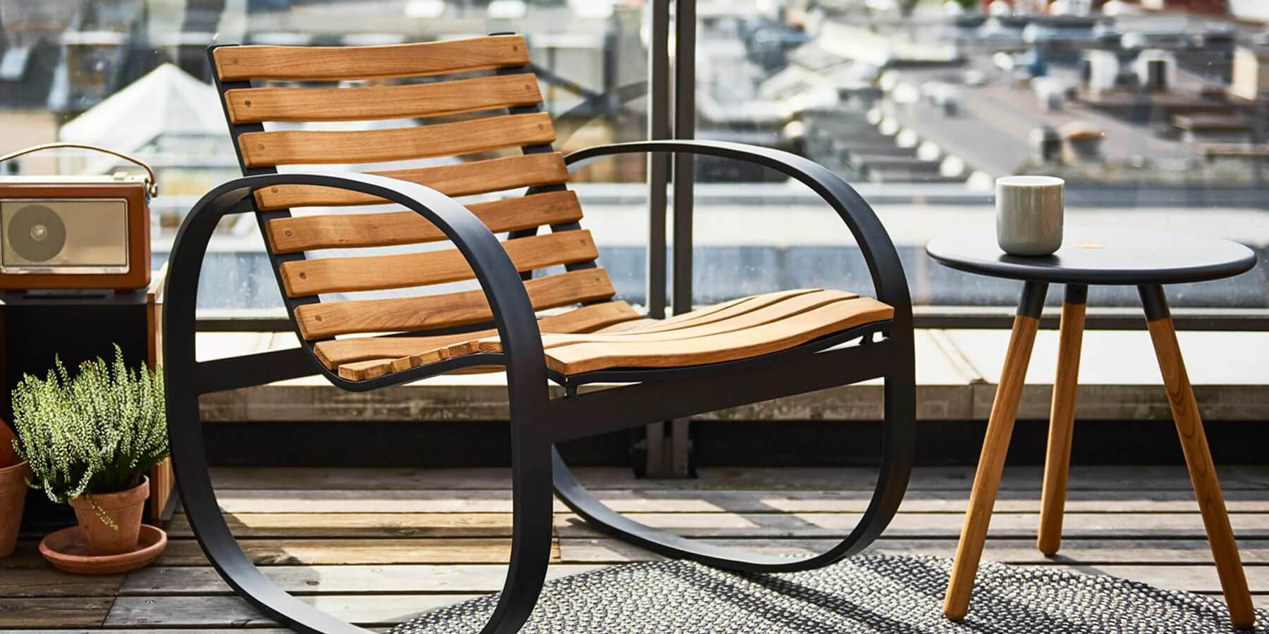 Уличное кресло качалка Parc от Cane-line